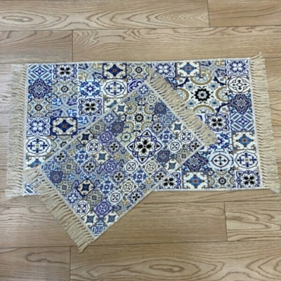 Набор ковриков DECORATIVE цифровая печать с бахромой 60*100+40*60 deco 6560v