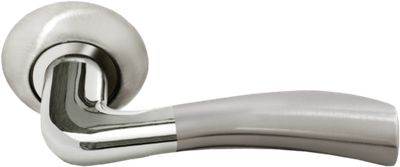 Ручка дверная RAP 19 никель белый/хром