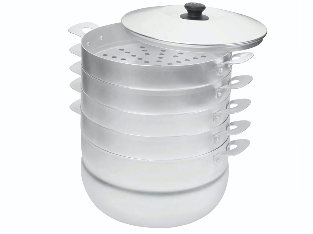 Манты-казан 6л 4 сетки алюминиевый