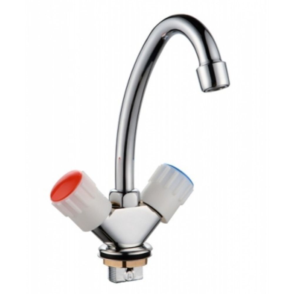 Смеситель кухня Казань 1/2 рез (СМ-733)  без подводки, длинный излив