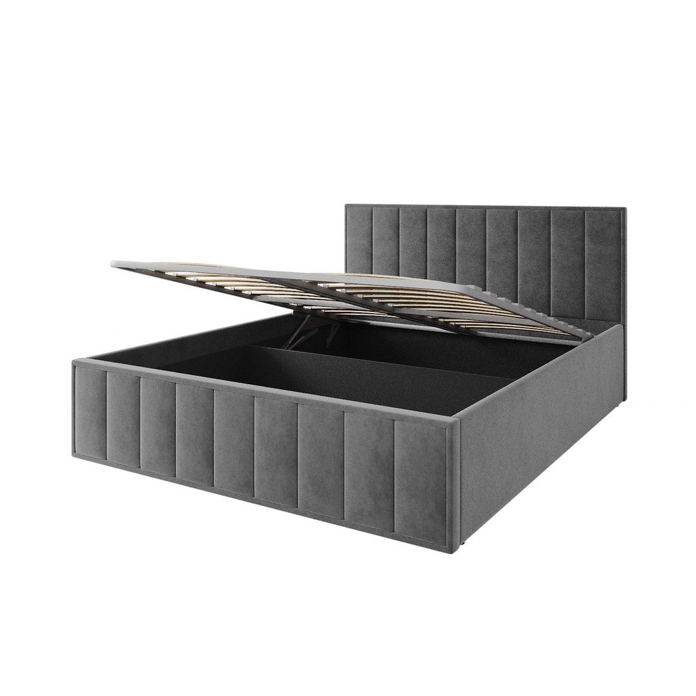 Кровать Лана (М) 1,6 Графит Софт