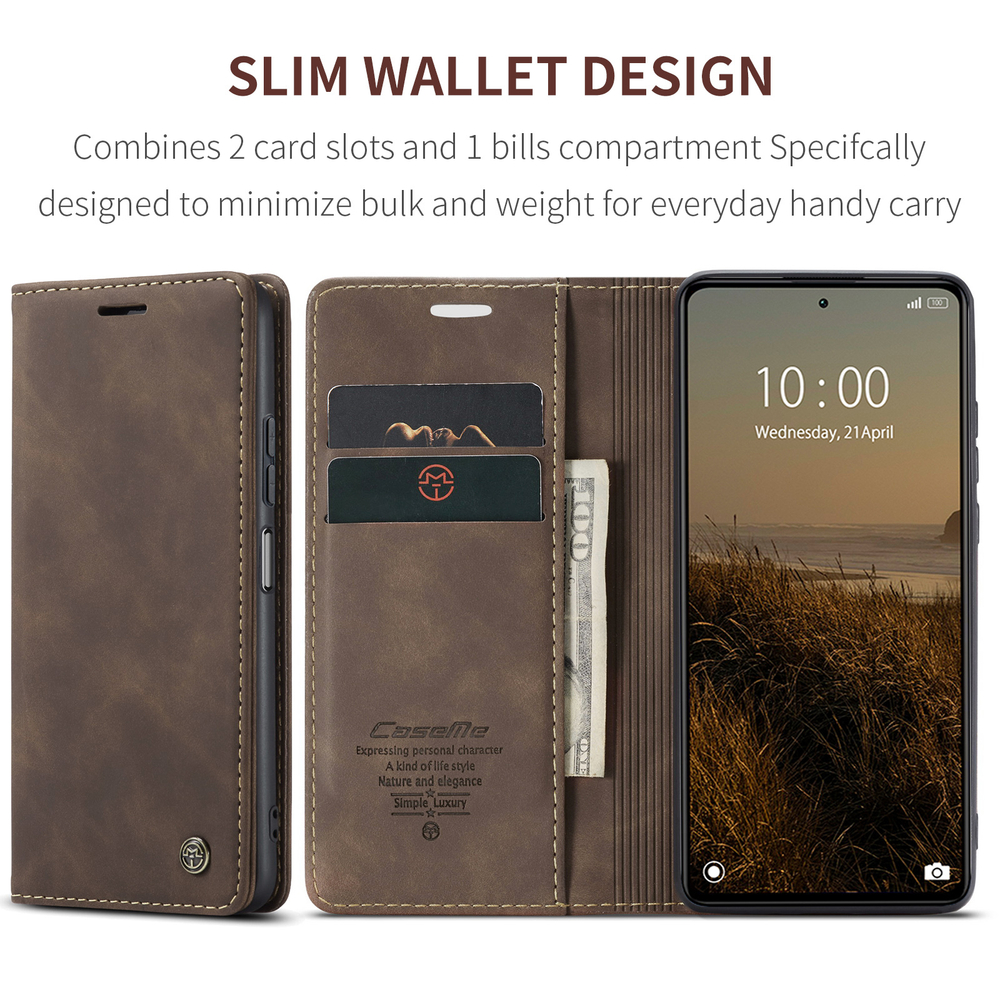Чехол-книжка CaseMe Matte Xiaomi Redmi Note 12 5G
