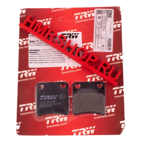 TRW Колодки тормозные ручника VFR 1200 / CRF 1000L MCB832P