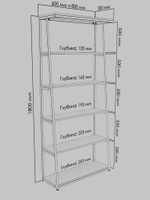 Стеллаж металлический ZERO
