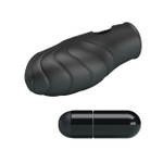 Вибростимулятор в форме насадки на палец PrettyLove Lich (Цвет: черный)