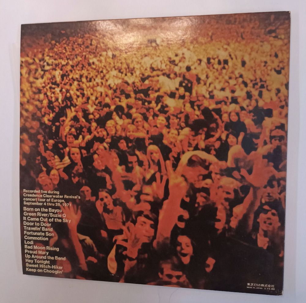 Винтажная виниловая пластинка LP Creedence Clearwater Revival Live In Europe 2LP (Japan 1973) (Poster)