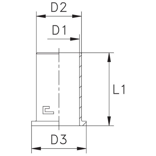 Втулка усиливающая DN 35 (без резьбы)