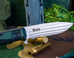 Тактический нож Sturm AUS-10Co (Cryo) Convex StoneWash G10