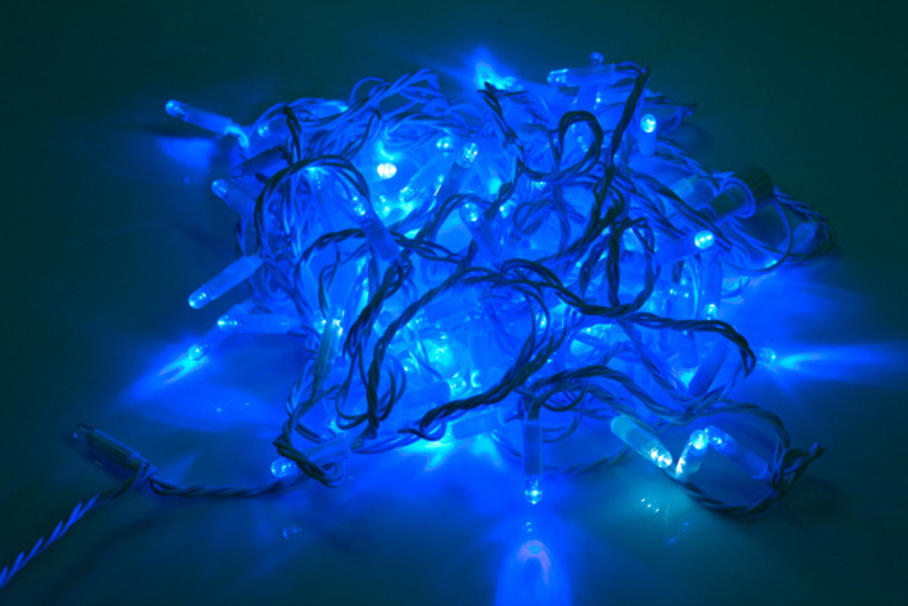 LED-PLR-192-20M-24V-B/W-F(CW)-W/O(Wire 2.3mm), синий/белый FLASH, бел. пр, соед.(без шнура)Нов Кон