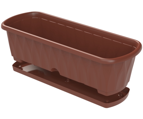 Ящик балконный с поддоном АльтПласт (600мм) Домашний сад