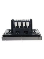 FORTE&PIANO Выключатель 2-клавишный проходной 10А FP507 сталь IEK