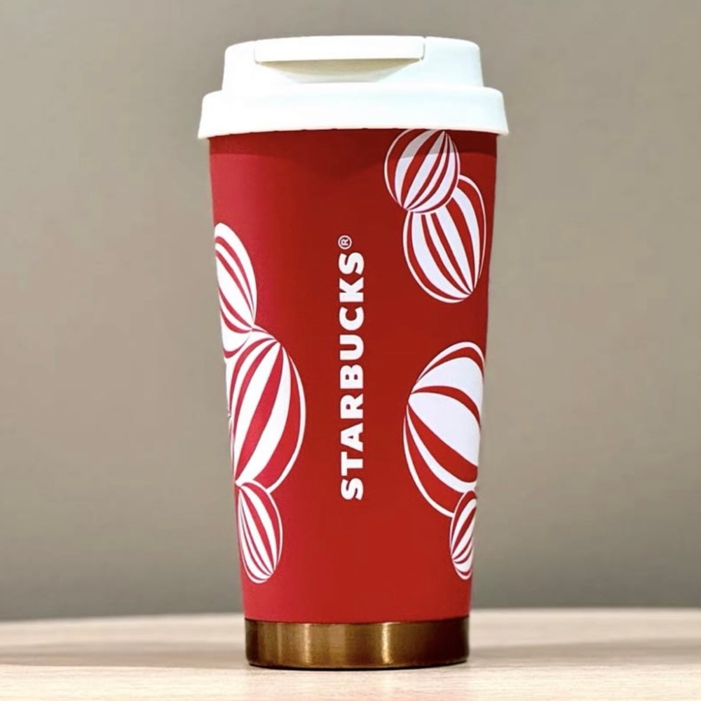 Тамблер Starbucks Ball Paper Cut 473 мл, красн.