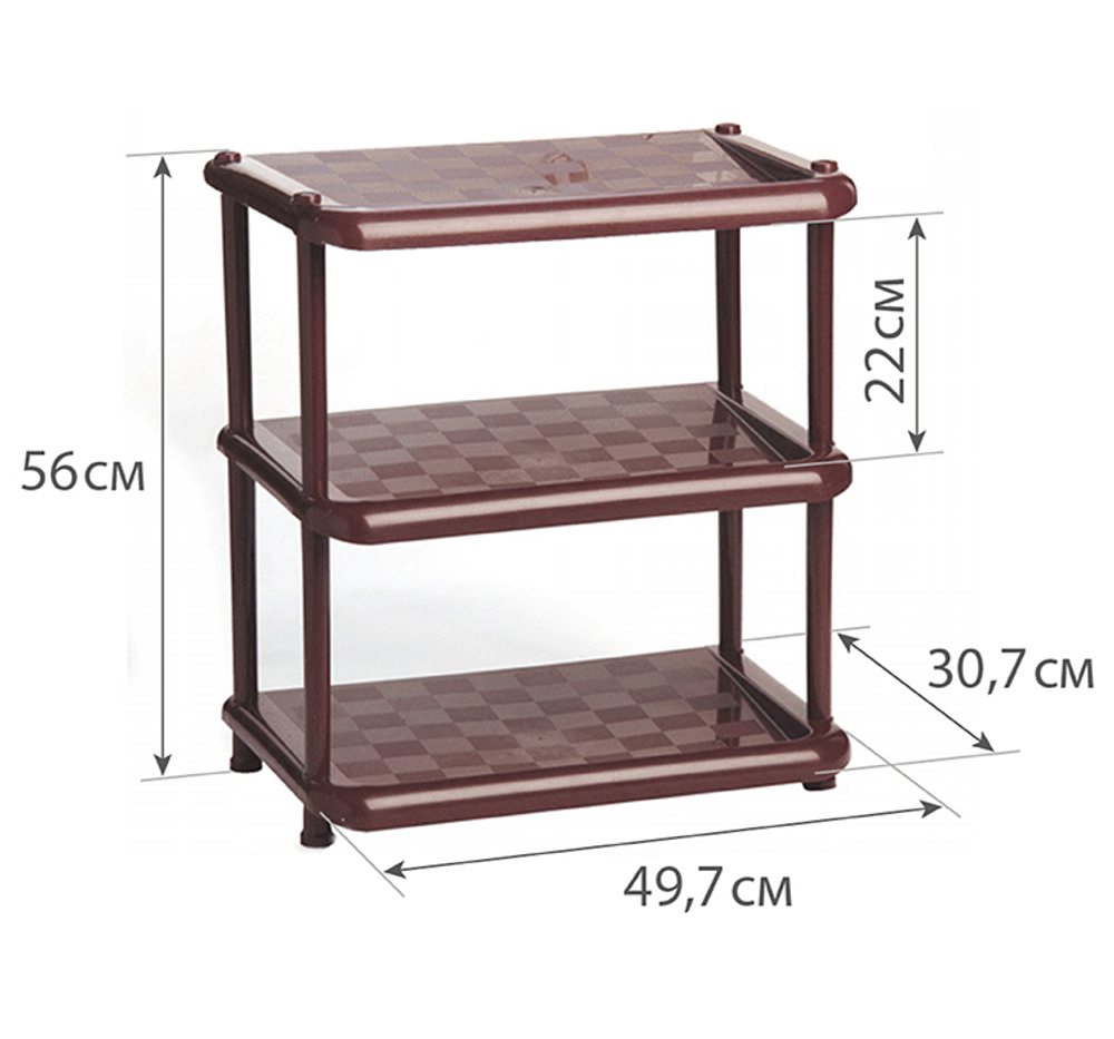 Полка в прихожую УНИВЕРСАЛ 3 секции, М2712