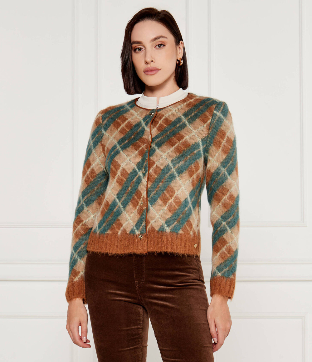 Шерстяной кардиган Marc Cain - коричневый(XC 39.15 M41)