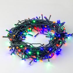 ULD-S1000-100-DGA MULTI IP20 Гирлянда светодиодная. 10м. 100 светодиодов. Разноцветный свет. Провод зеленый. ТМ Uniel