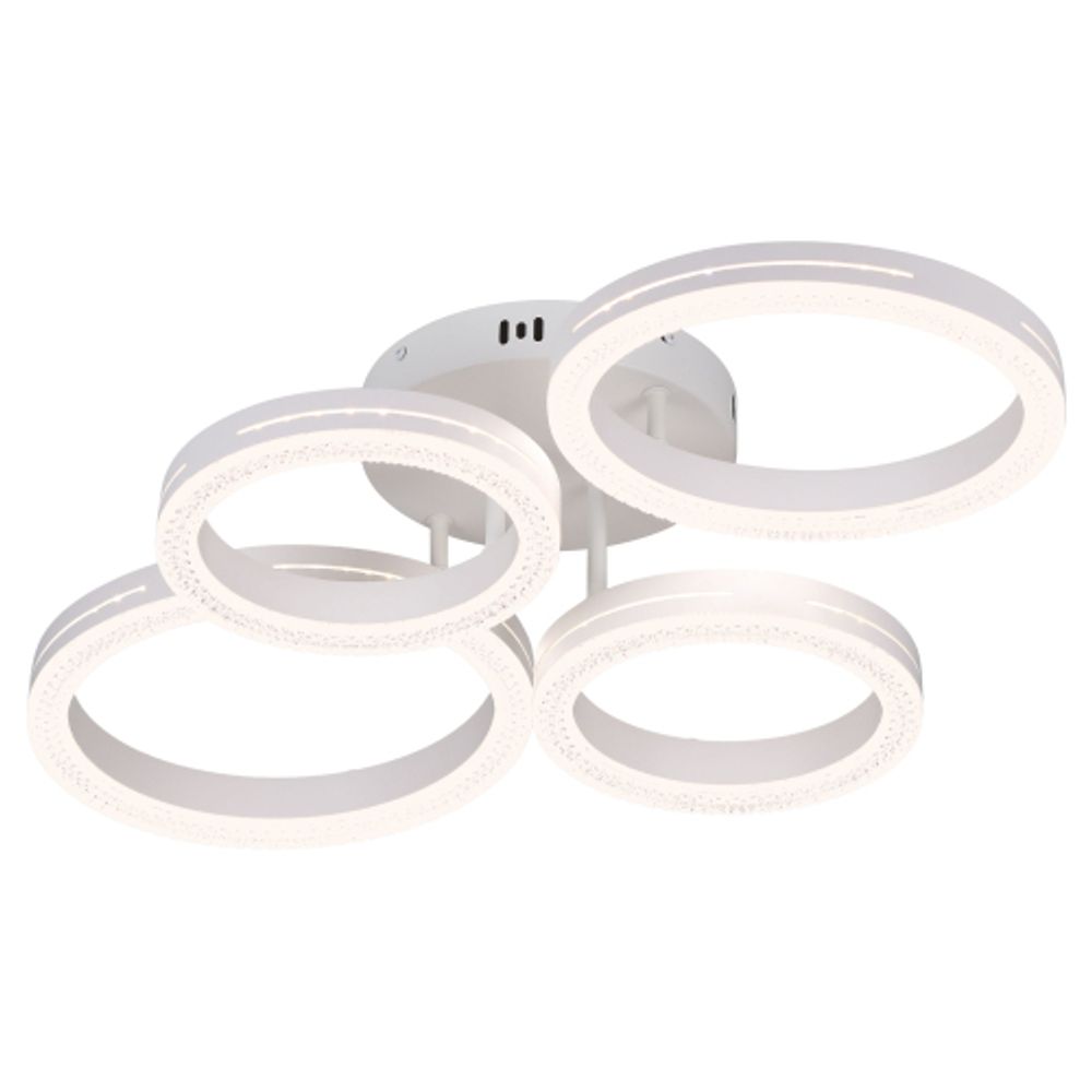 Светильник потолочный светодиодный Rivoli Juniper 6187-702 LED 75 Вт 3000-6000К белый с пультом | Rivoli