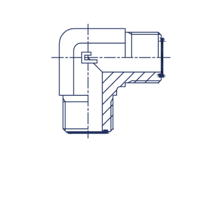 Соединение P90 ORFS 1.7/16 – 1.3/16
