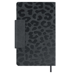 Ежедневник недатированный ESCALADA, А5, 160 л., арт. 70666/ 15 ВИНЧЕНЦО СЕРЫЙ (кожзам: 125x211 мм, твёрдый переплёт, материал обложки: искусственная кожа "Винченцо"; способ крепления блока: ниткошвейный; декор: блинтовое тиснение, металлический шильд