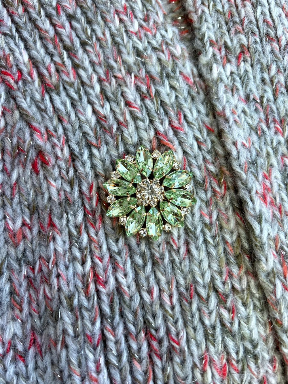 Пуговицы со стразами 38 мм