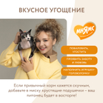 МНЯМС Лакомство "Здоровье и активность" хрустящие подушечки для кошек с курицей, 60 г
