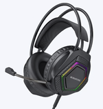 Гарнитура Borofone BO105, накладные, разъемы Jack + USB, кабель 2 м Black