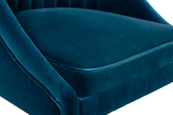 Стул велюровый Garda Decor синий 48MY-3607-1 BLU GO