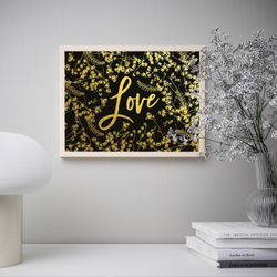 IKEA BILD  (ИКЕА БИЛД)  -  Плакат, Позолоченная любовь, 40x30 см