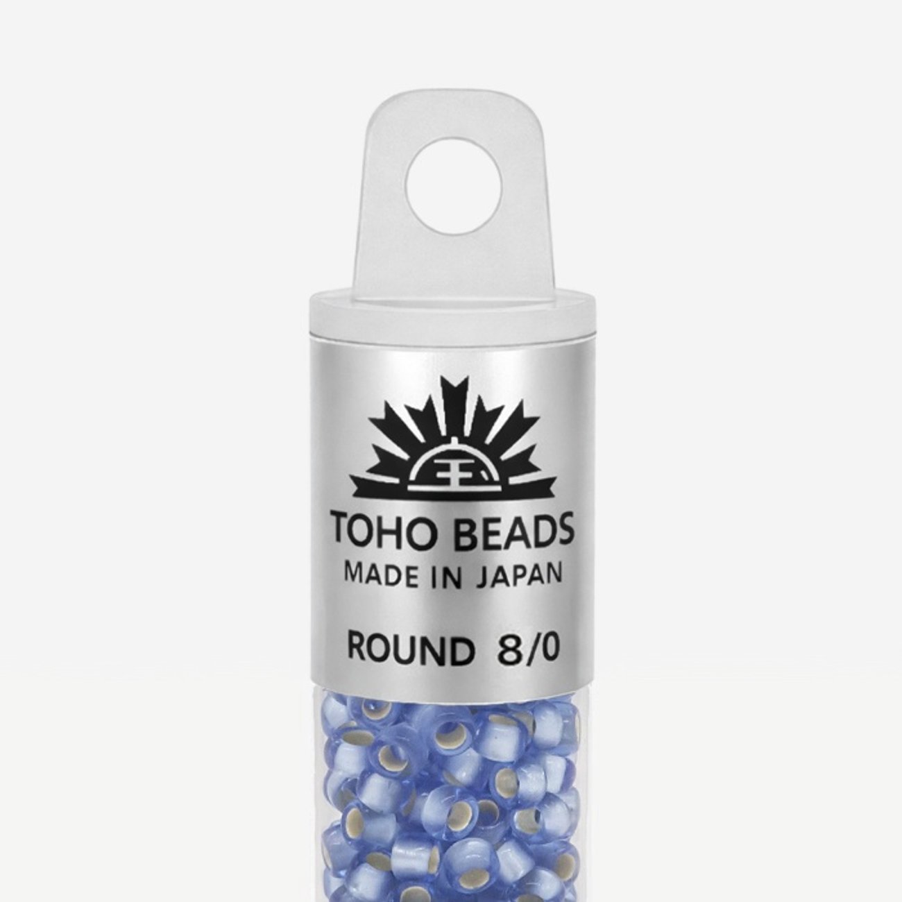 Японский бисер TOHO Round 8/0 (№33F), с внутренним серебрением, прозрачный матовый