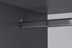 Шкаф распашной с наполнением (3 полки + штанга) ШК 5 (800), Графит