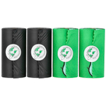 Original Poop Bags, Peanuts®, без запаха, 4 ролика, 15 пакетиков в каждом