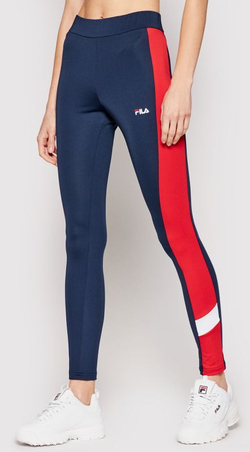 Леггинсы Fila Alya Blocked Tights Women - black iris/true red/bright white