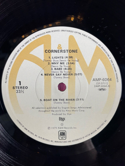 Винтажная виниловая пластинка LP Styx Cornerstone (Japan 1979) (Obi)