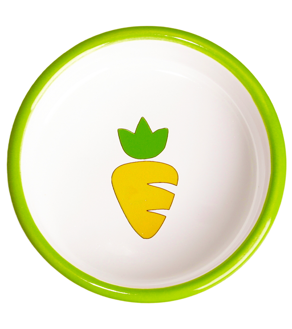 Mr.Kranch Миска керамическая для грызунов Зеленая с морковью 70мл.