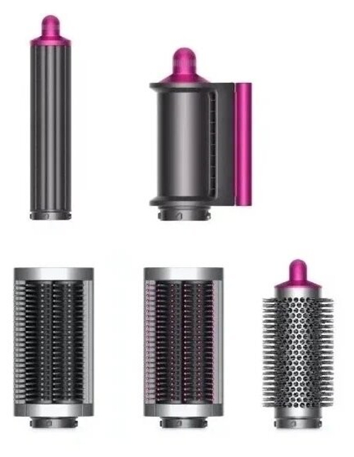Фен-стайлер Dyson Airwrap complete long HS05 CN, fuchsia/bright nickel