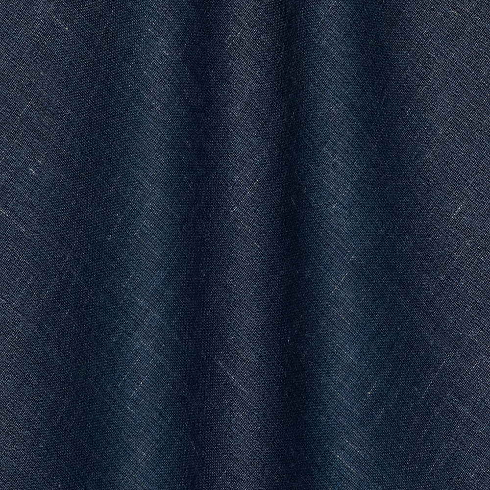 Тонкая шерстяная ткань со льном оттенка синего меланжа