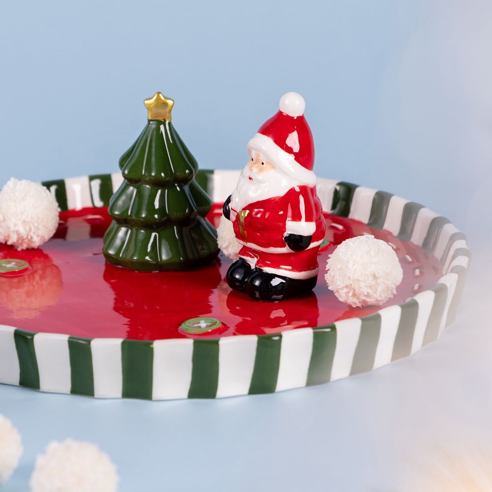 БЛЮДО СЕРВИРОВОЧНОЕ КОЛЛЕКЦИЯ "CHRISTMAS GIFT" 25*25*8,5 СМ