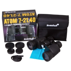 Бинокль Levenhuk Atom 7–21x40 в комплекте с аксессуарами и коробкой