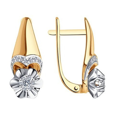 Серьги Au 585 (1021024)