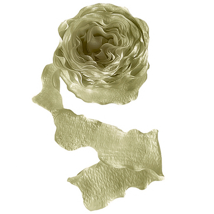 Лента тканевая (4 см*9,14 м) Нежная волна Авокадо