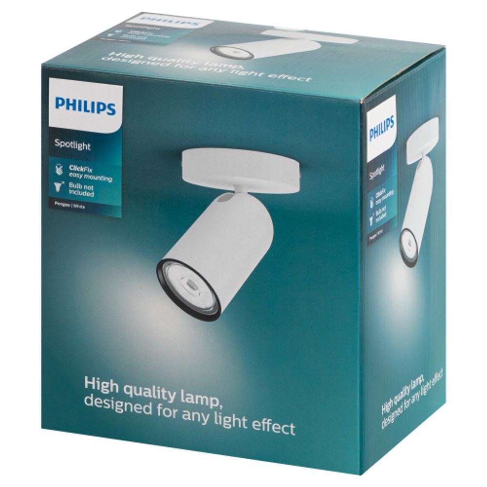 Светильник настенно-потолочный спот Philips 915005530501 PONGEEx1 GU10 белый | Накладные светильники