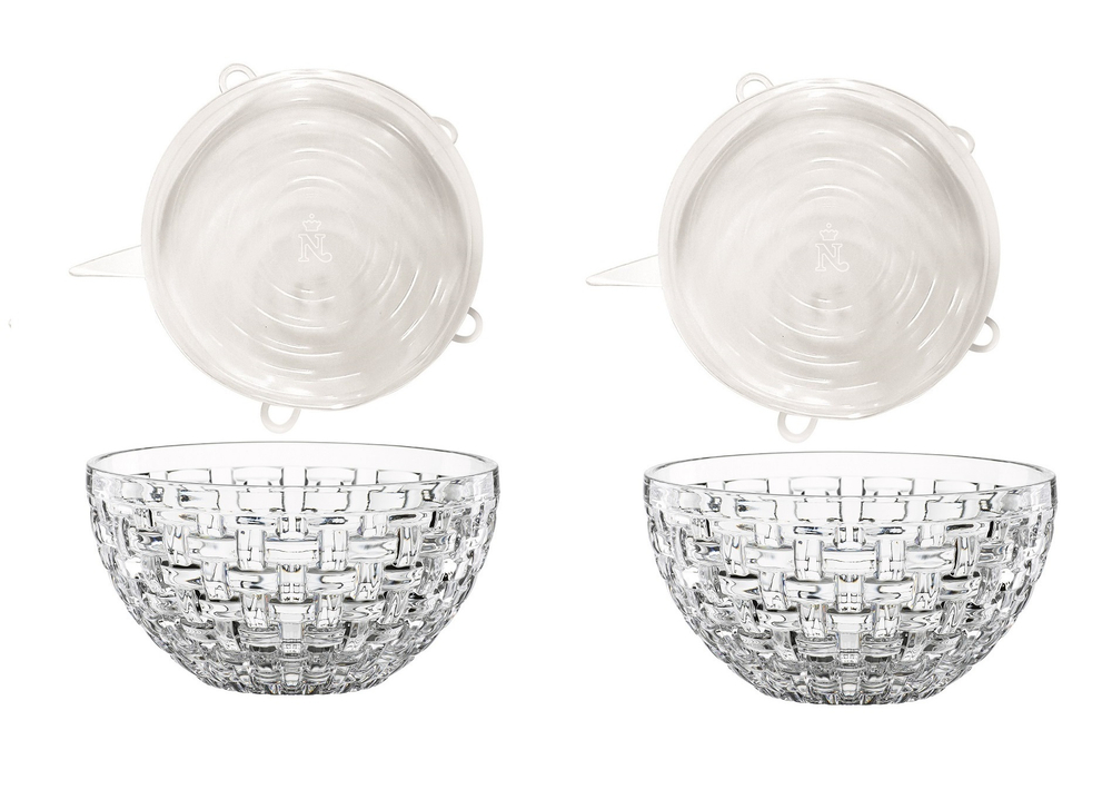 Набор салатников 2шт 15см Nachtmann Bossa Nova Storage с силиконовыми крышками