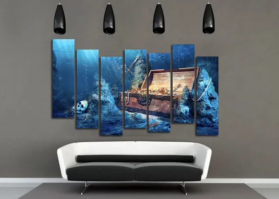 Модульная картина "Морское дно"
