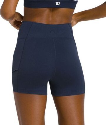 Женские Шорты теннисные Wilson Baseline Мяч - classic navy