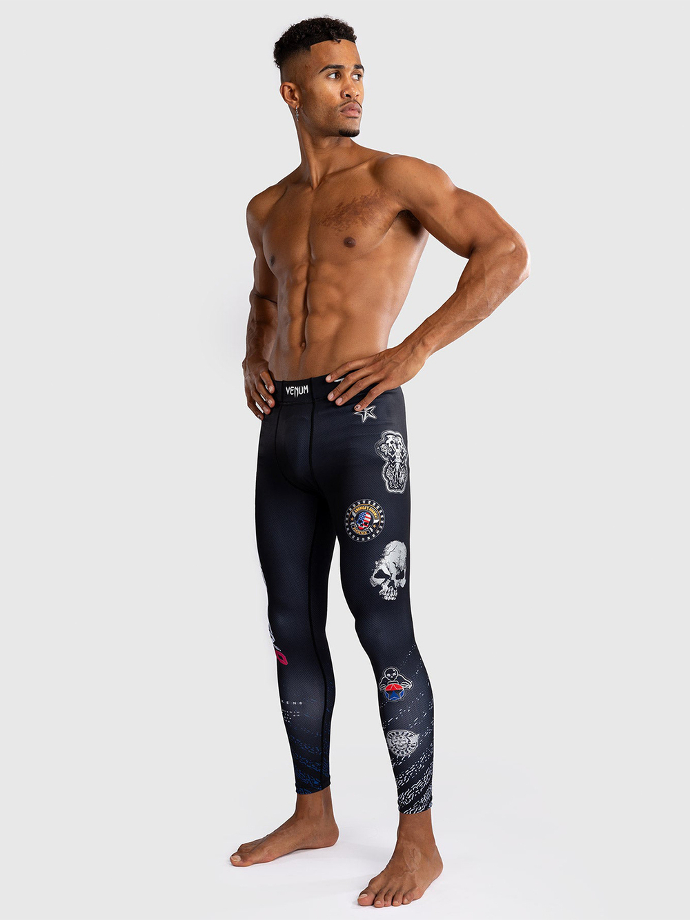 Тайтсы Venum x Tekken Paul Black/White