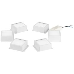 Светильник светодиодный ЭРА Грильято SPO-646-3-5K-W6 36Вт 5000К 89х89мм Домино 100х100 белый 6 кубиков драйвер