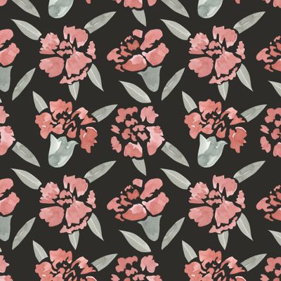 цветы гвоздики на черном