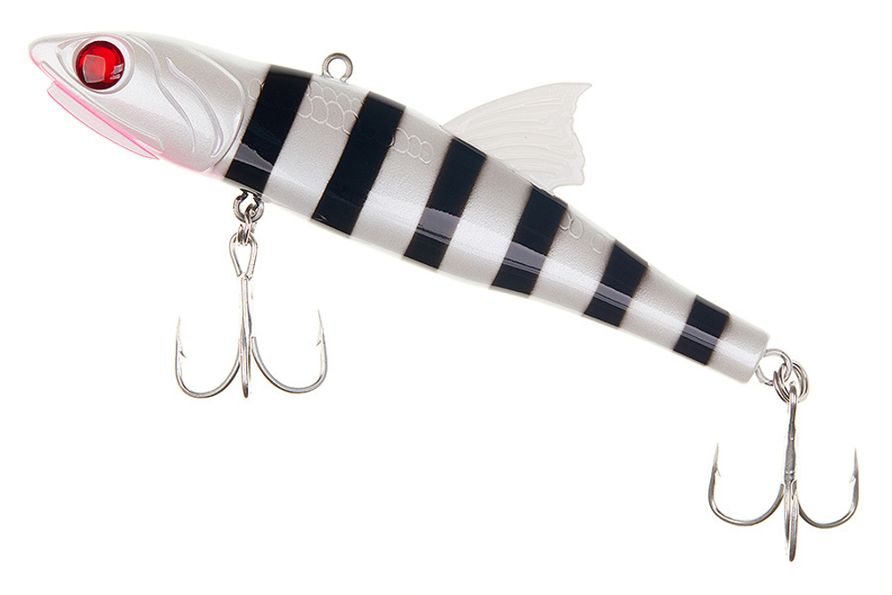Воблер LITTLE JACK Forma Adict 120mm, цвет #Zebra milk black