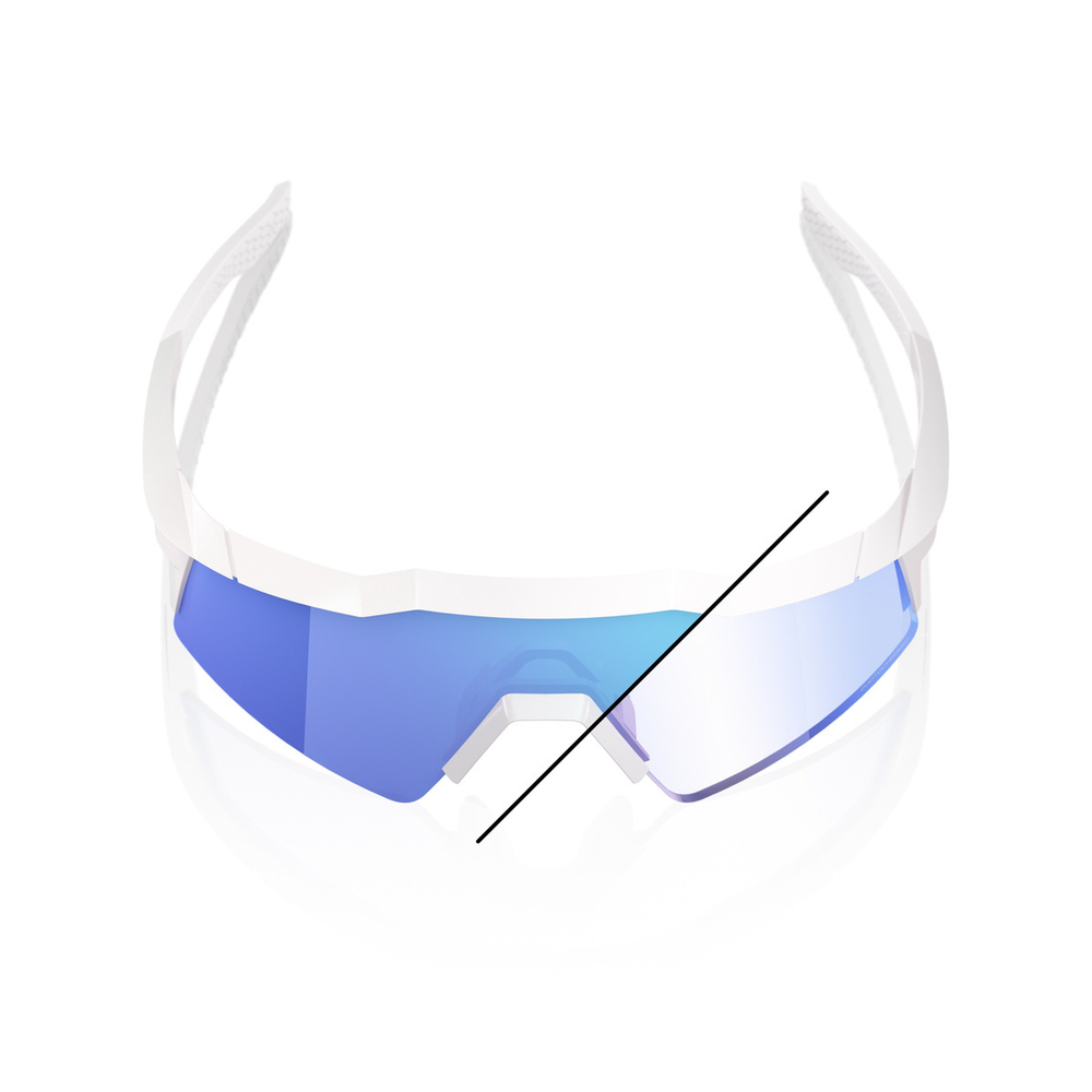 Спортивные очки с диоптриями 100% SPEEDCRAFT SL LE Bastille / Pearl White Glitter / Blue Mirror Photochromic Lens