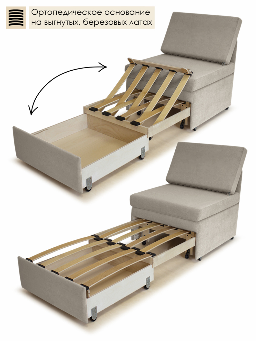 Кресло-кровать "Миник" 70 см