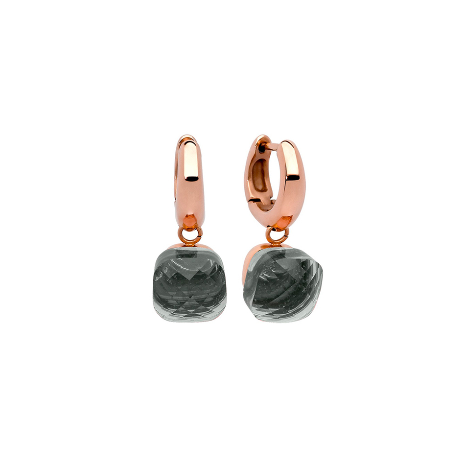 Серьги Qudo Firenze smoke 300194 BW/RG
